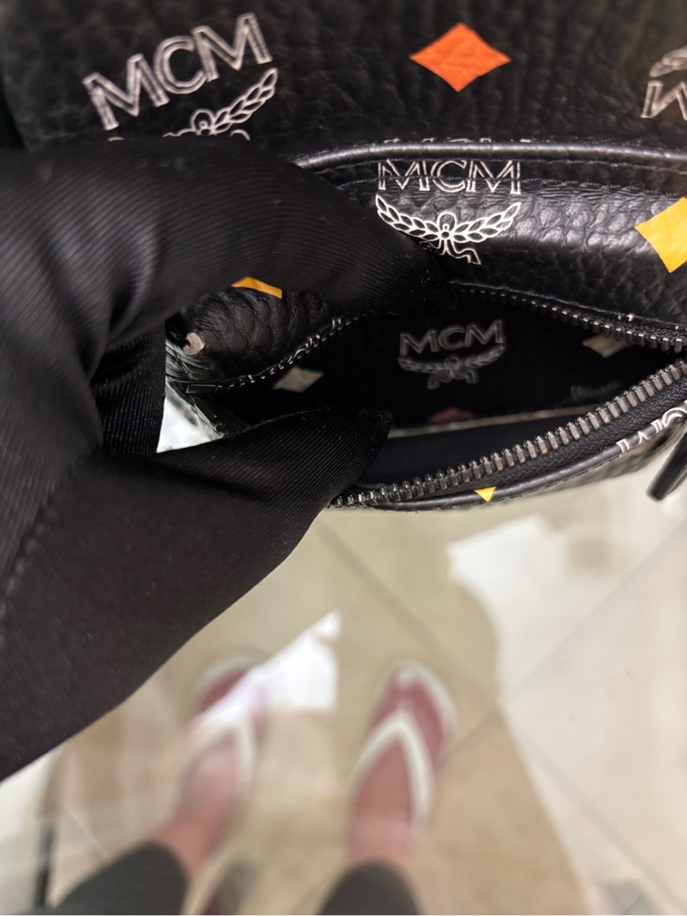 Authentic MCM Stark Bebe Boo Backpack - Picture 9 of 12